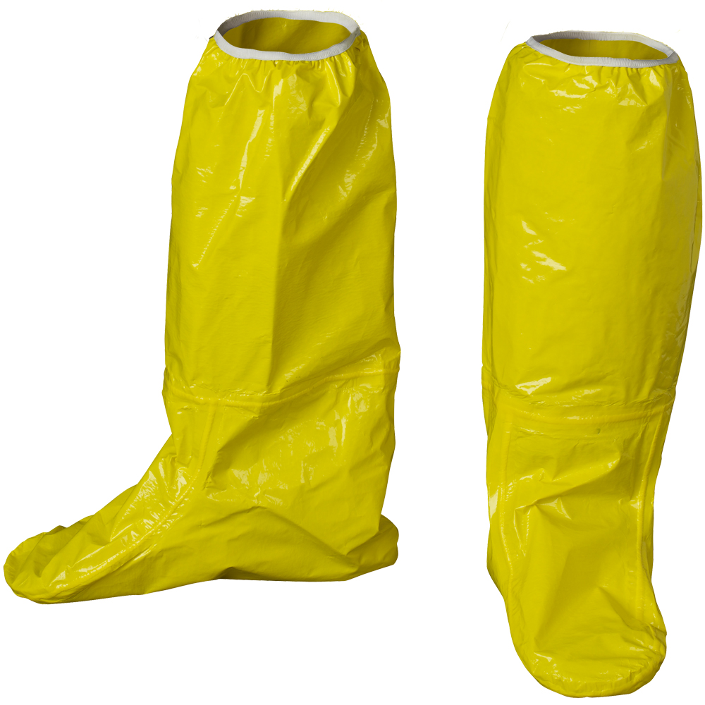ChemMax® 4 Plus Heat Sealed Seam Yellow Boot Covers with Elastic Top