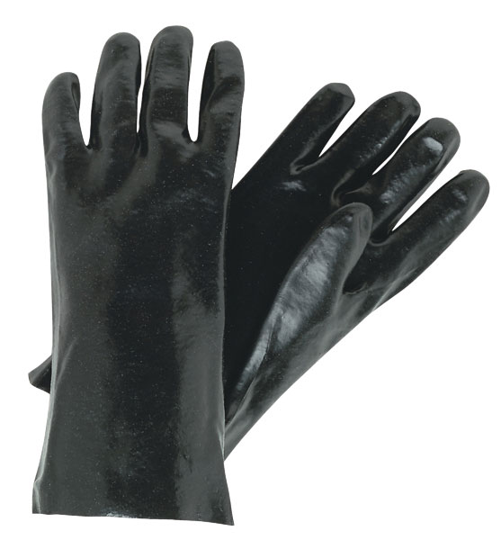 PVC Coated 14" Work Gloves with a Soft Interlock Lining