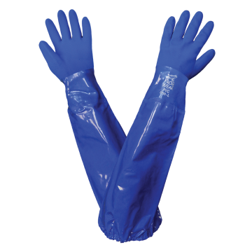 FrogWear® Shoulder Length Triple-Coated PVC Chemical Resistant Gloves