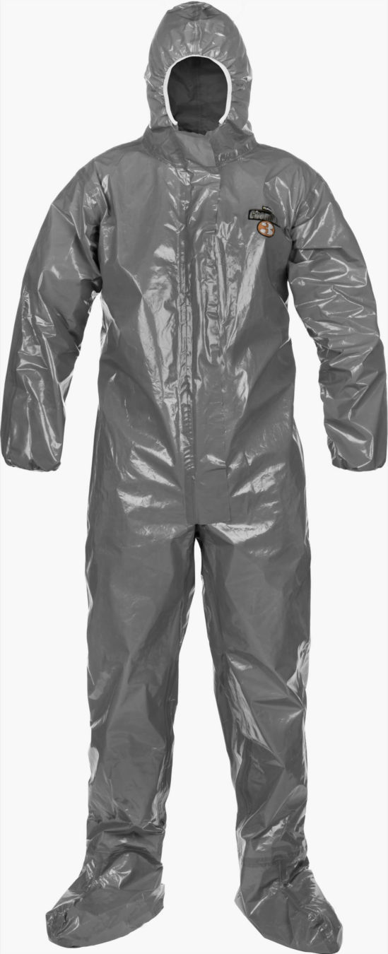 ChemMax® 3 Heat Sealed Seam Coverall with Respirator Fit Hood/Boots