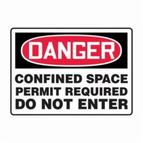 OSHA Danger Safety Sign:  Confined Space Permit Required Do Not Enter