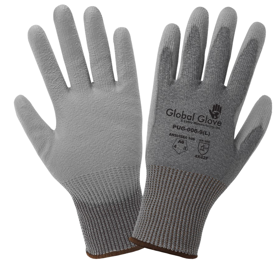Polyurethane Coated Cut Resistant Glove Made with High-Density Nylon
