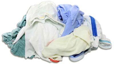 Reclaimed Economy White Knit Sheet Rags