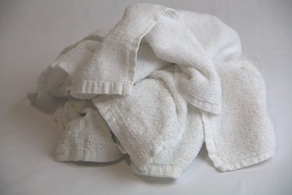 Reclaimed White Wash Cloth Rags, Rags