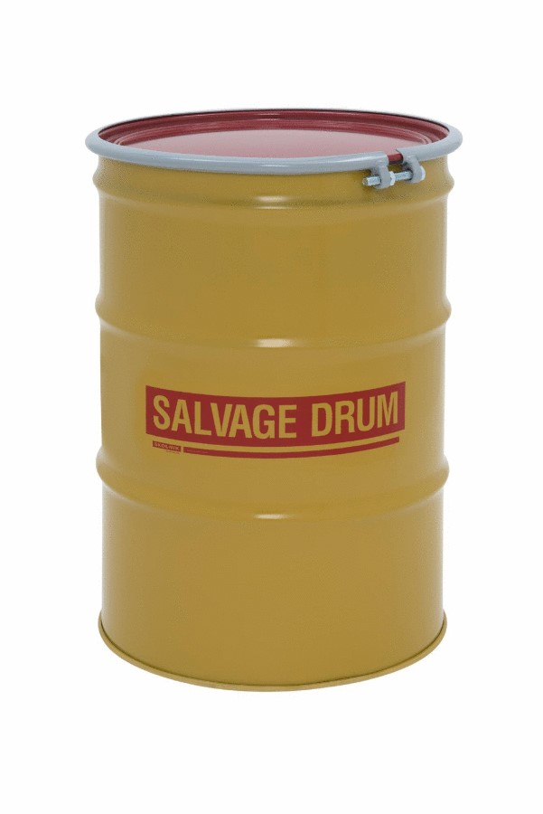 New 85 Gallon Overpack Steel Drum
