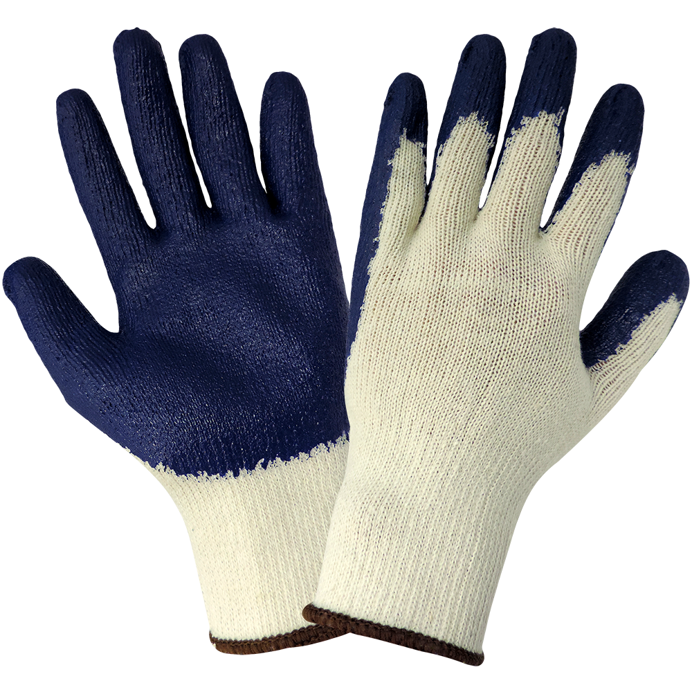 Medium-Weight String Knit Rubber Coated Gloves