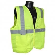 Economy Type R Class 2 Safety Vest with Zipper Closure