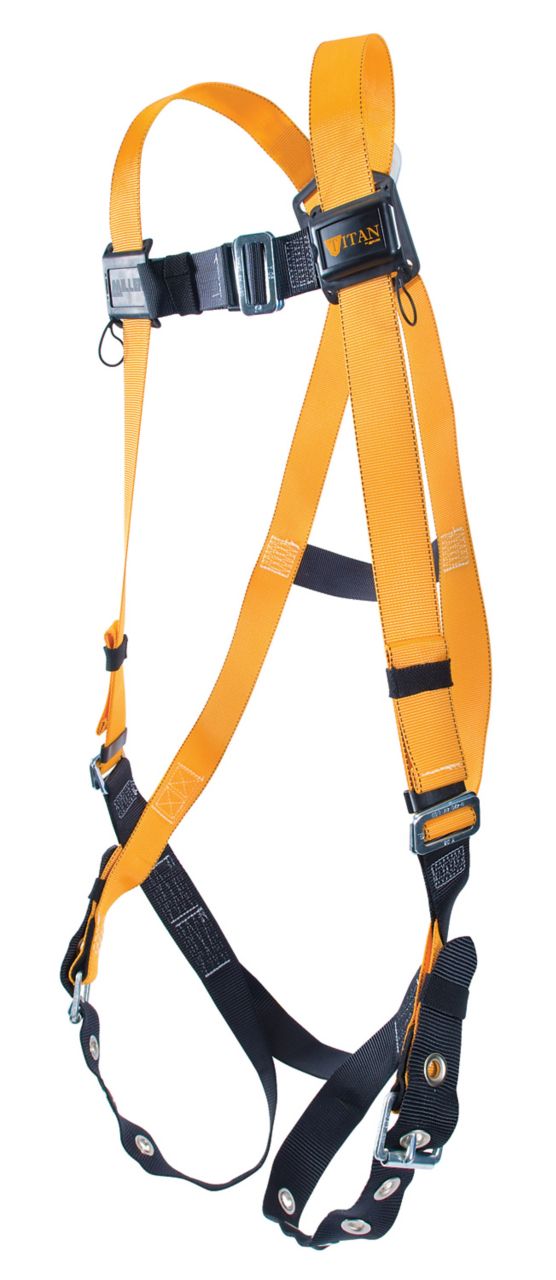 Miller Titan™ II Harness with Orange Non-Stretchable Webbing