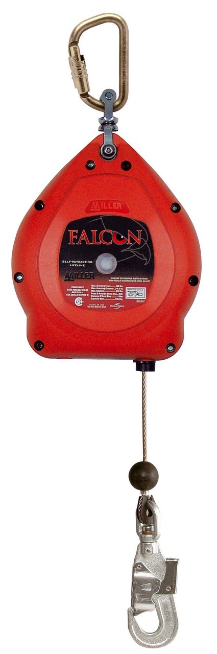 Miller Falcon™ Galvanized Wire Rope Self-Retracting Lifeline</br>20'